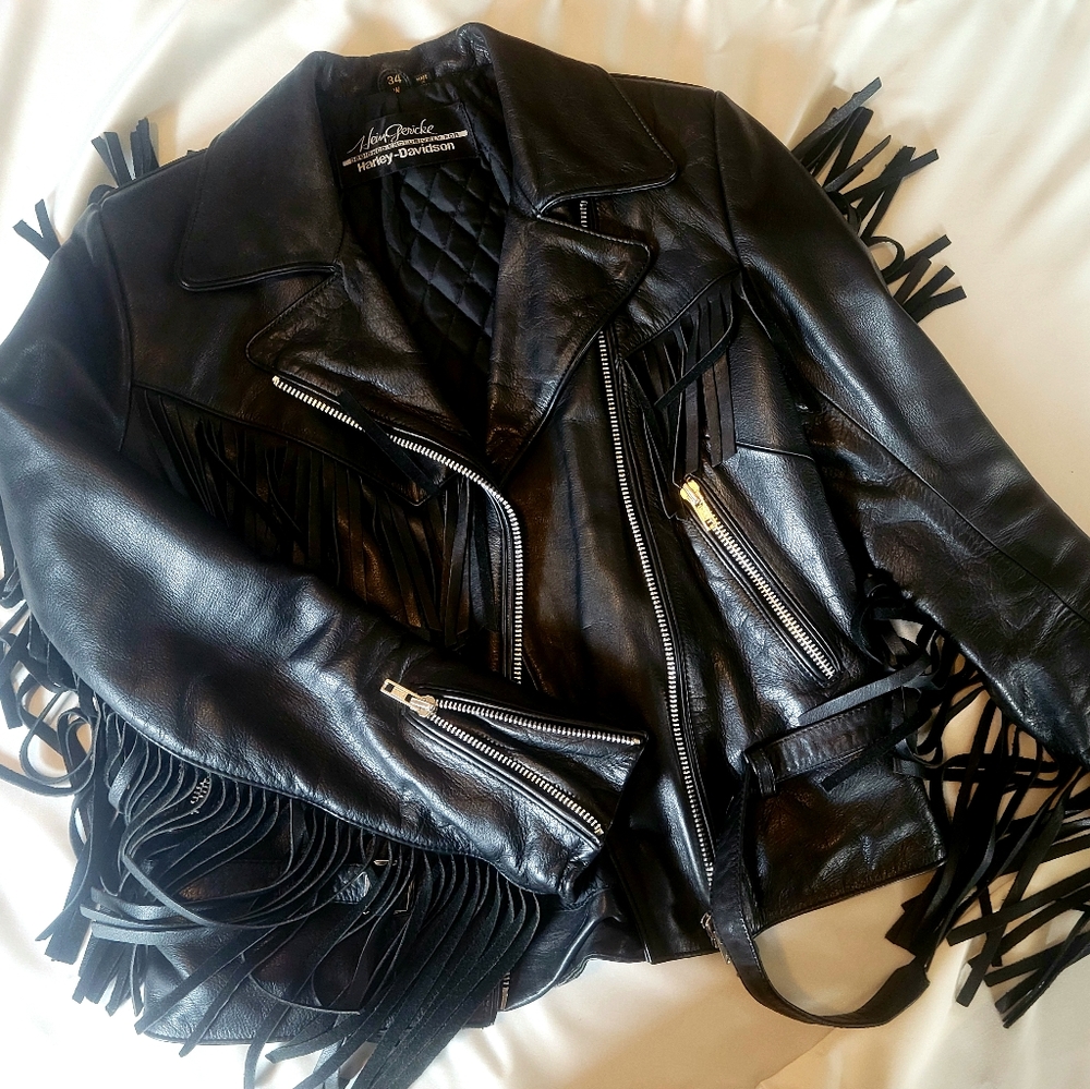Ventage Harley Davidson Leather Jacket Size 34
